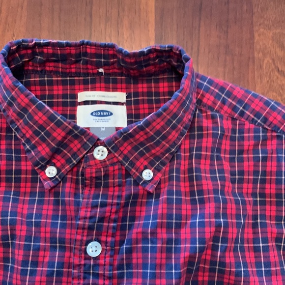 Red/blue check Old Navy plaid - Picture 2 of 2